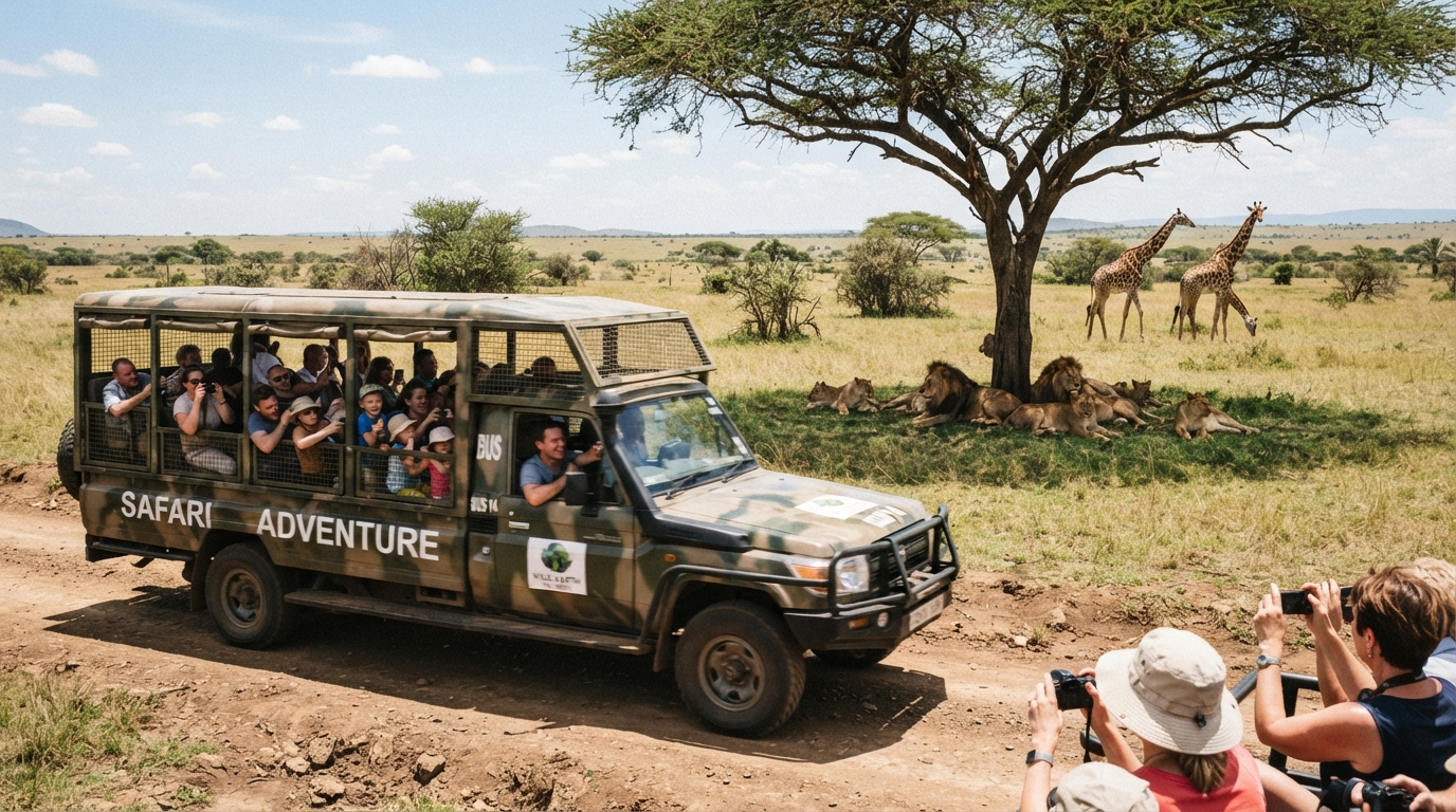 African Lion Safari Group Adventure